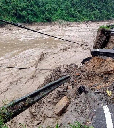 सिक्कीममध्ये मुसळधार पावसामुळे जनजीवन विस्कळीत