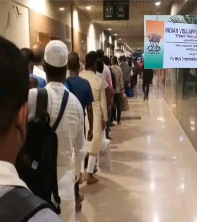 बांग्लादेशात भारतीय व्हिसासाठी रांगा