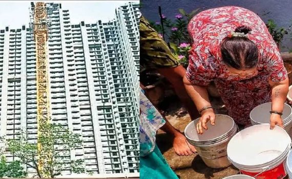 नायगाव बीडीडी चाळीत पाणीटंचाई