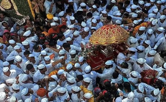 संत तुकाराम महाराजांच्या पालखीचे प्रस्थान