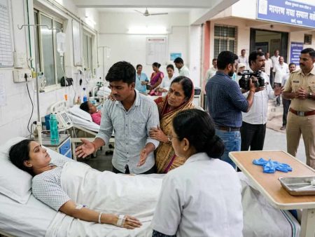 बीड सिझेरियन शस्त्रक्रियेत पोटात हातमोजे-कापूस राहिले
