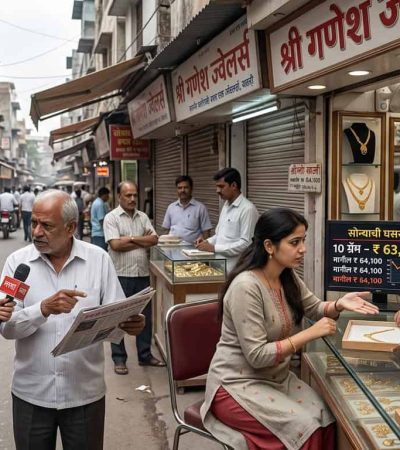 दिल्ली सराफा बाजारात सोने-चांदी दरात घसरण, जागतिक तणावाचा परिणाम