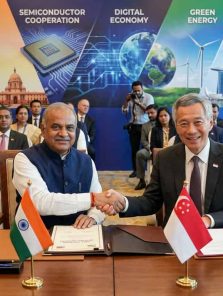 भारत-सिंगापूर द्विपक्षीय करार: सेमीकंडक्टर, डिजिटल क्षेत्रात सहकार्य