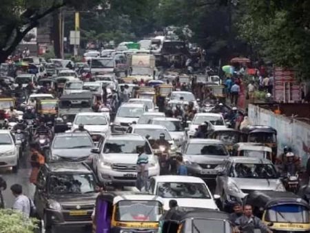 कल्याणफाटा मार्गावर वाहतूक बदल