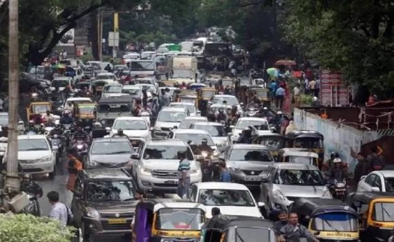 कल्याणफाटा मार्गावर वाहतूक बदल