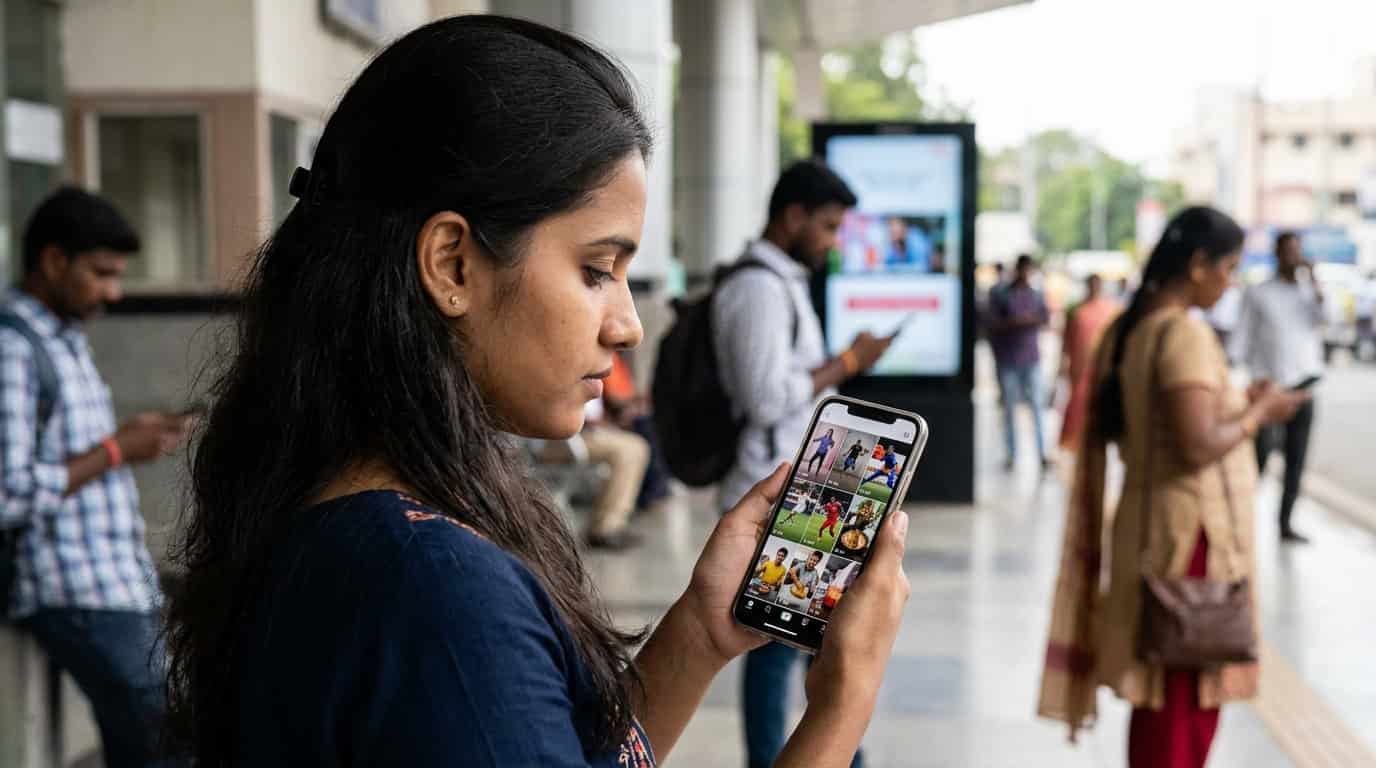 सन टीव्ही नेटवर्कचे सन एनएक्सटी शॉर्ट्स फिचर मोबाईल स्क्रीनवर
