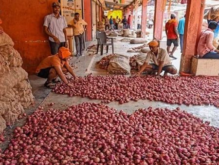कांद्याच्या दरात पंचवीस रुपयांनी वाढ