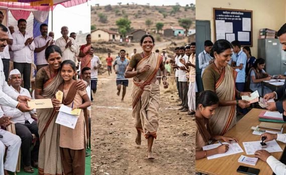 बीडमधील आईने मुलीच्या शिक्षणासाठी धावण्याच्या स्पर्धेत मिळवला प्रथम क्रमांक