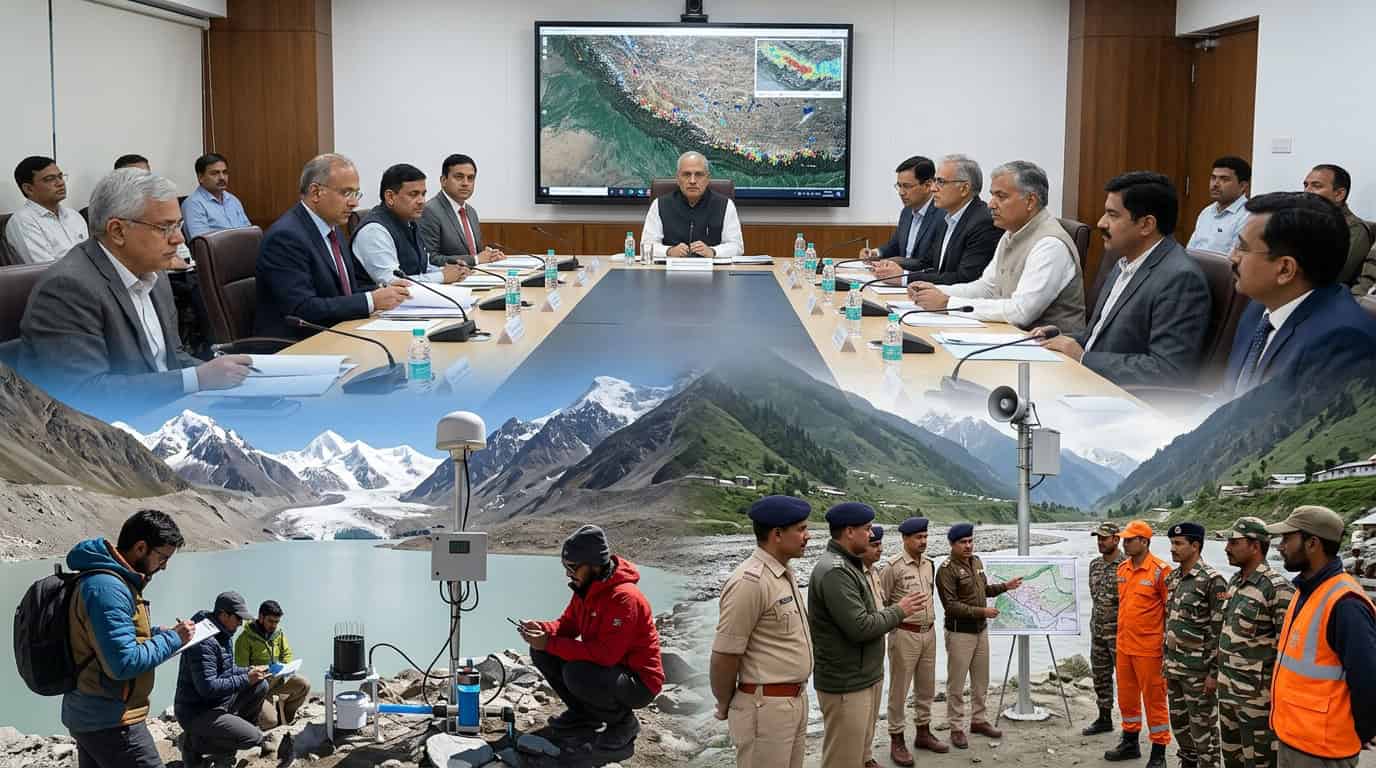 हिमालयातील हिमनदी सरोवर पूर धोका आढावा बैठक