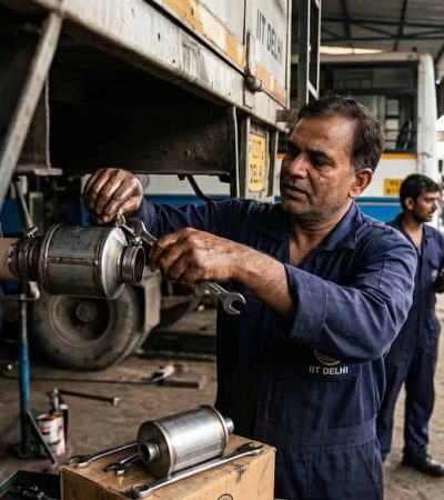 IIT दिल्लीचे स्वस्त यंत्र डिझेल वाहनांचे प्रदूषण घटवणार