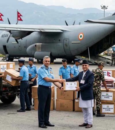 भारताकडून नेपाळला २.१५ टन पूरग्रस्त मदत रवाना