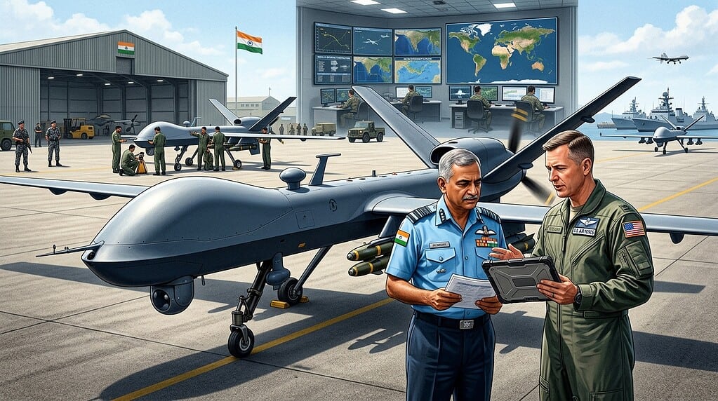 भारत अमेरिका एमक्यू-९बी सशस्त्र ड्रोन संरक्षण करार