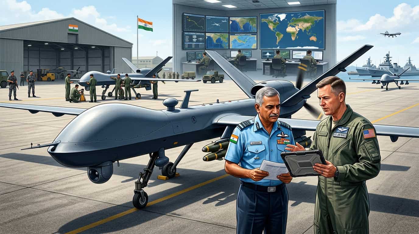 भारत अमेरिका एमक्यू-९बी सशस्त्र ड्रोन संरक्षण करार