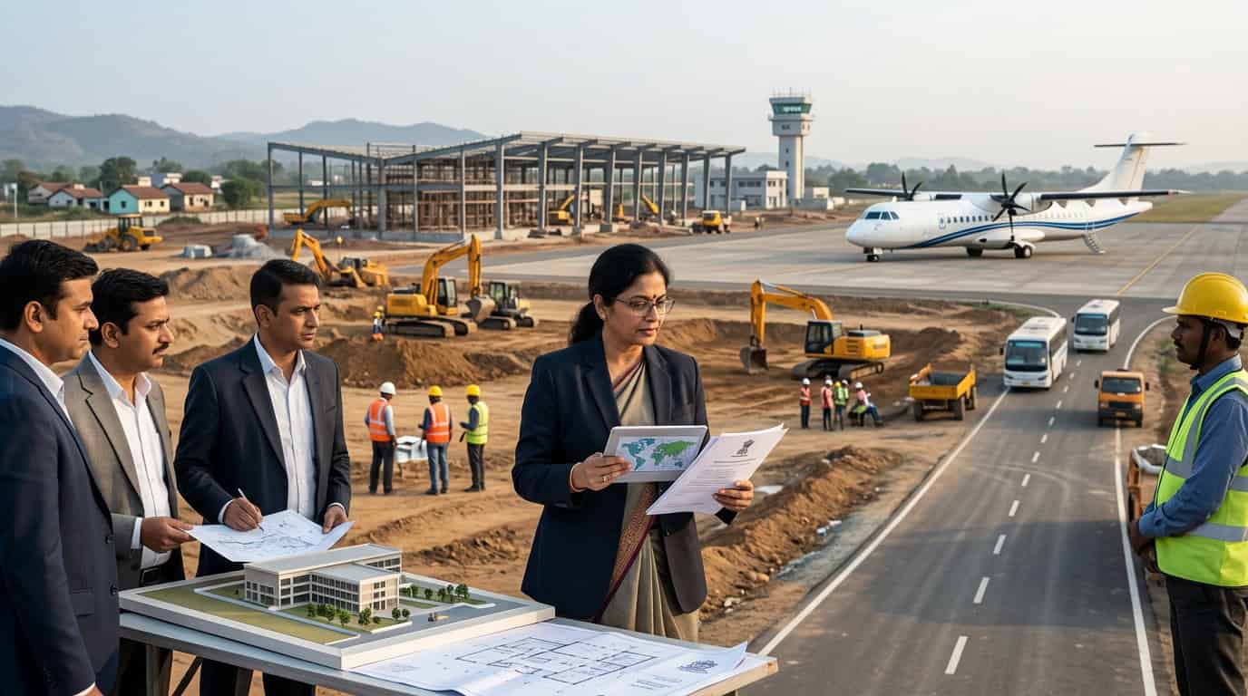 उडान योजना अंतर्गत नवीन विमानतळाची उभारणी