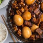 Thit Kho Vietnamese braised pork and eggs.
