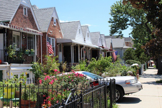 suburban area in queens