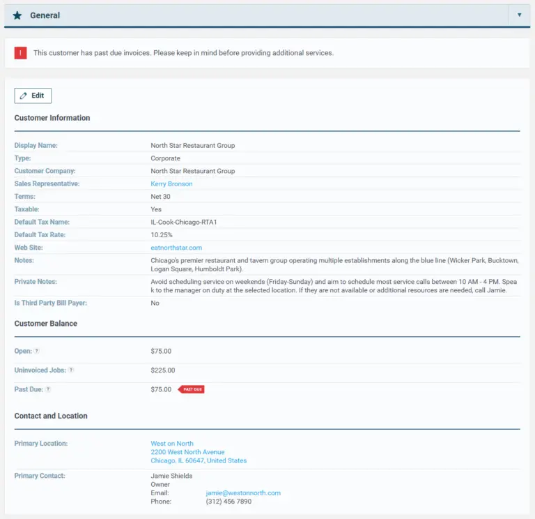 ServiceBridge Customer Management