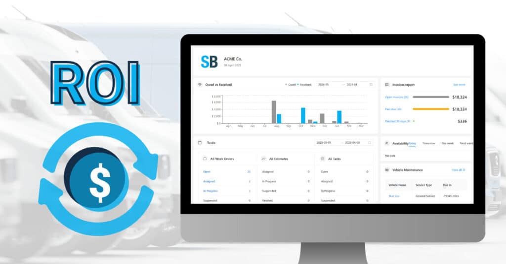 Laptop displaying analytics dashboard with charts and performance metrics