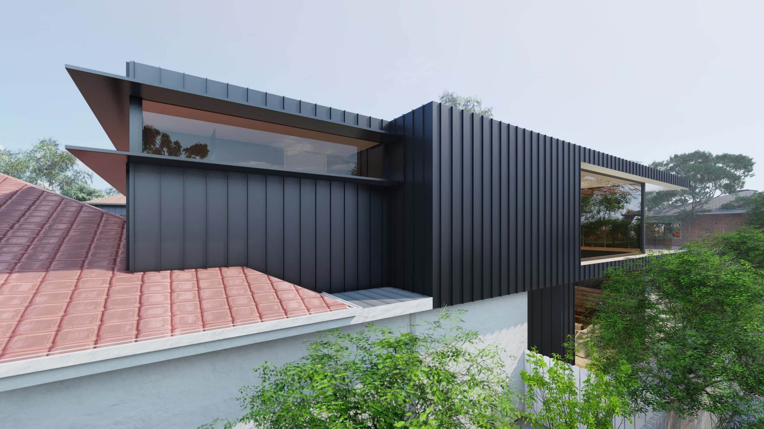 Camberwell Modern House – designed by Sky Architect Studio. Alteration and Additions to an existing Heritage house, a transition from old to new. Smooth connection to the new swimming pool at the rear.