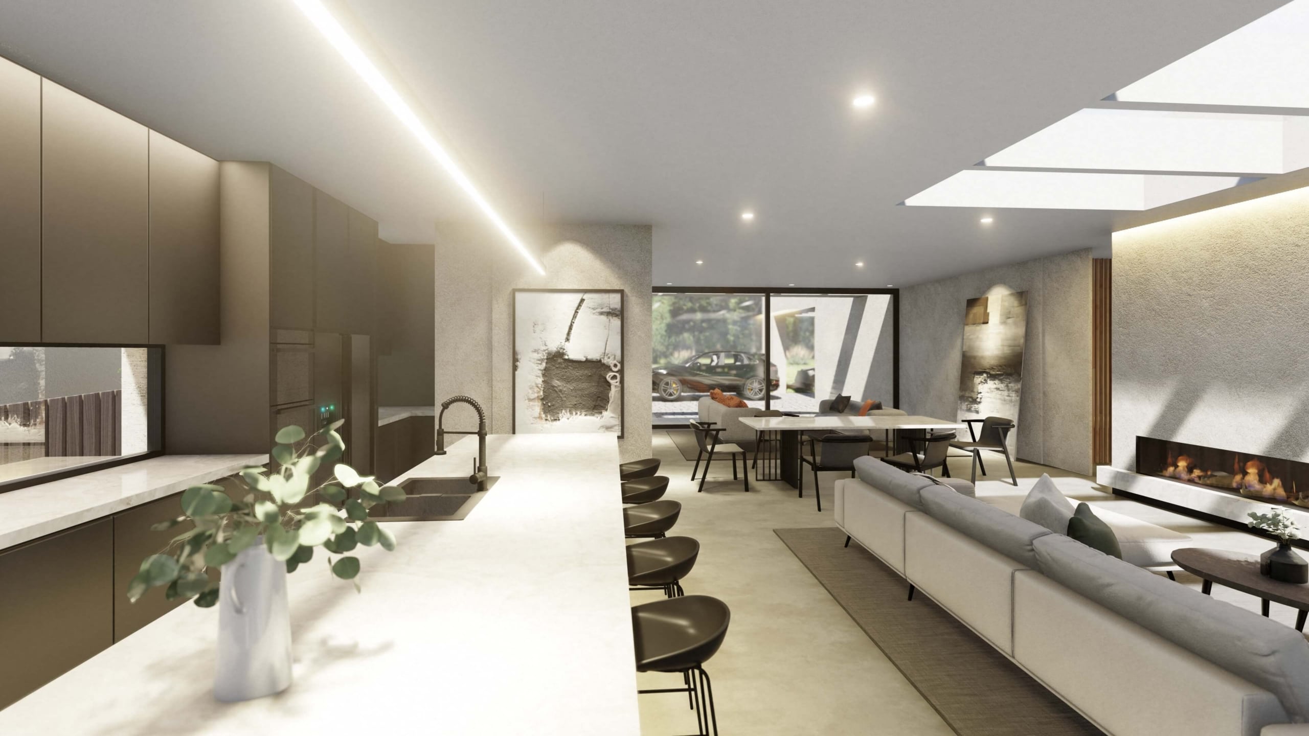 Mount Eliza Modern Home designed by Sky Architect Studio. Architecture home in Mornington Peninsula. Modern Architecture House. Melbourne Architect. Sydney Architect.