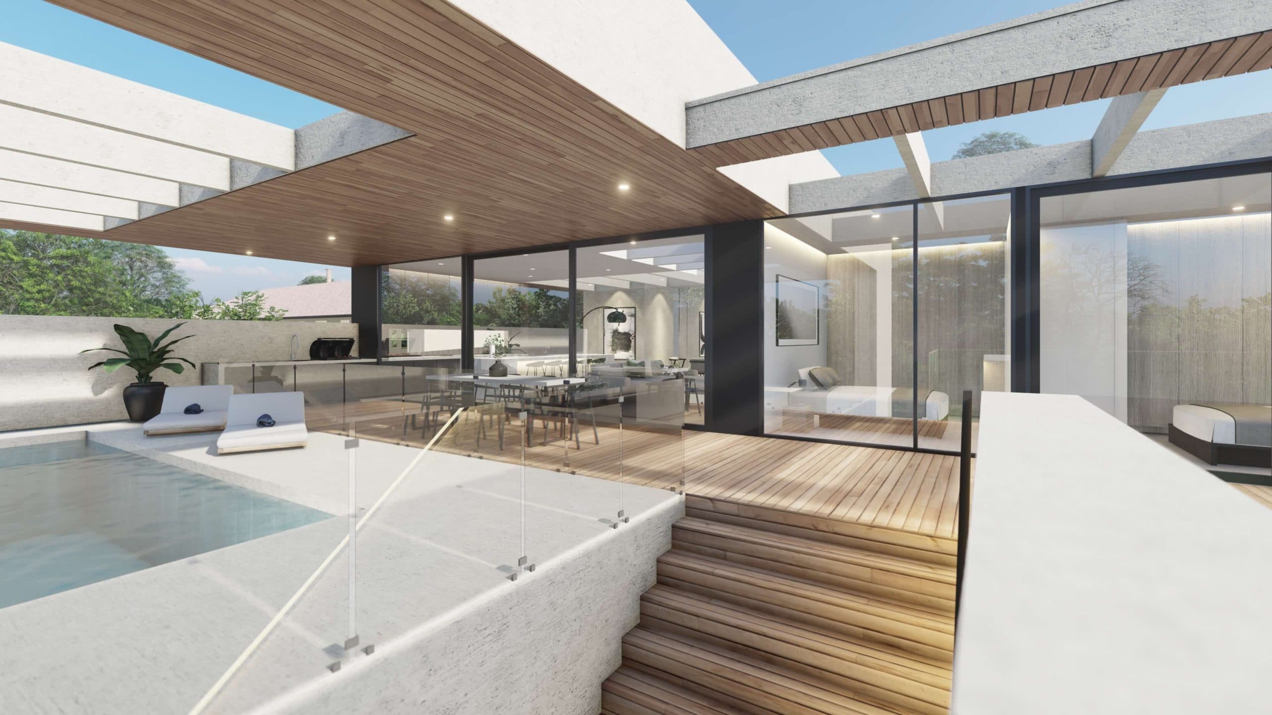 Mount Eliza Modern Home designed by Sky Architect Studio. Architecture home in Mornington Peninsula. Modern Architecture House. Melbourne Architect. Sydney Architect.