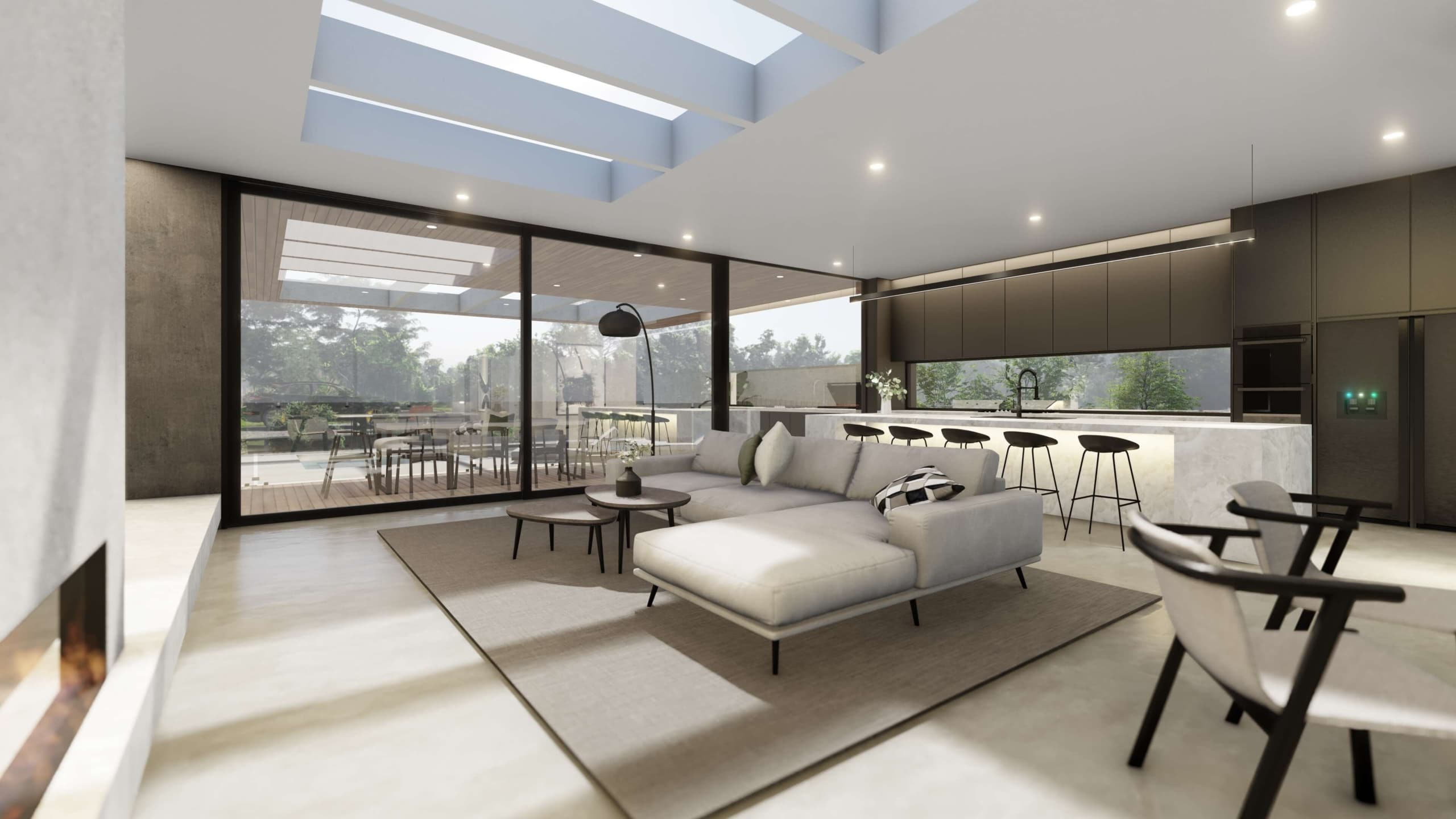 Mount Eliza Modern Home designed by Sky Architect Studio. Architecture home in Mornington Peninsula. Modern Architecture House. Melbourne Architect. Sydney Architect.