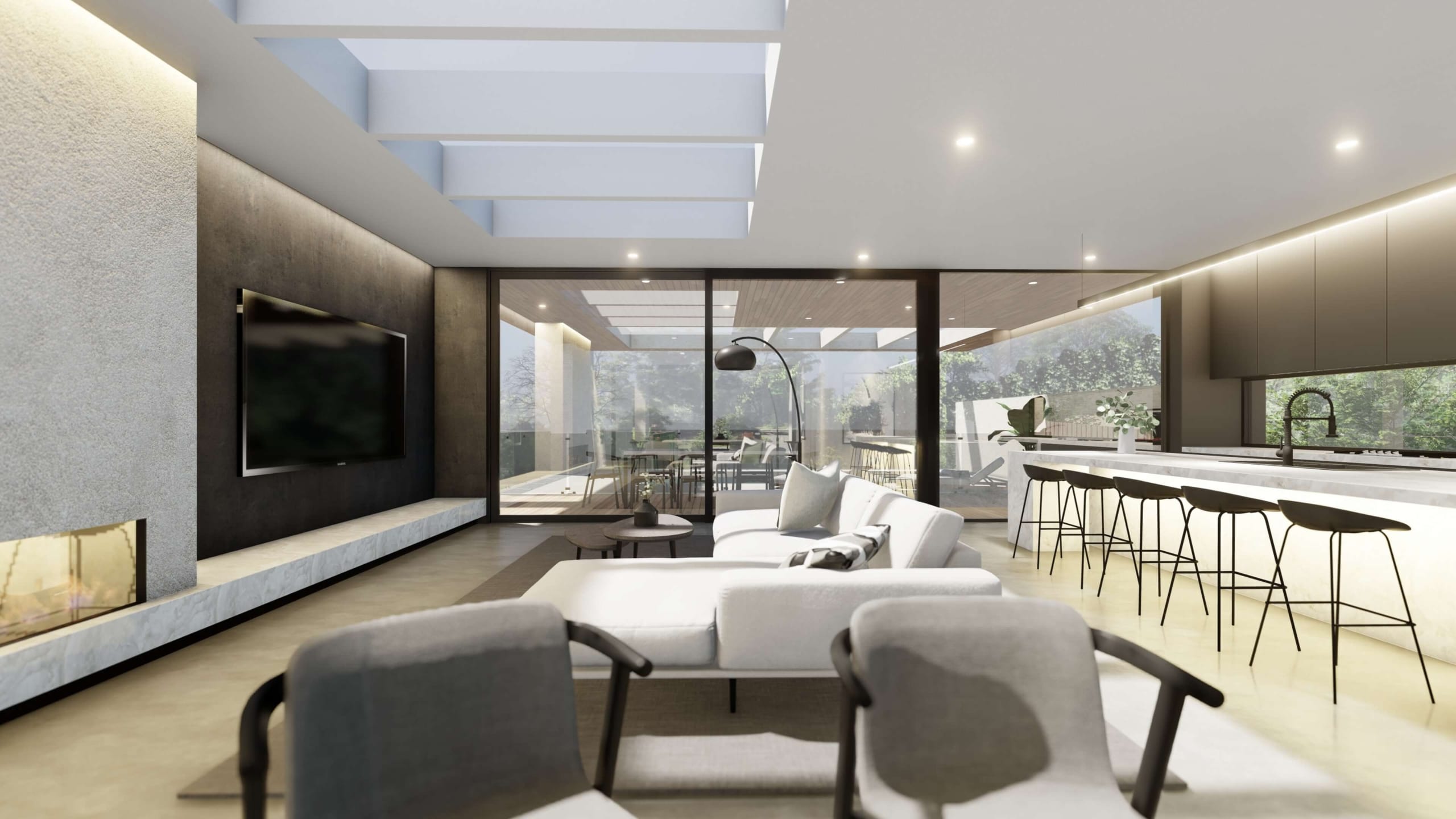 Mount Eliza Modern Home designed by Sky Architect Studio. Architecture home in Mornington Peninsula. Modern Architecture House. Melbourne Architect. Sydney Architect.