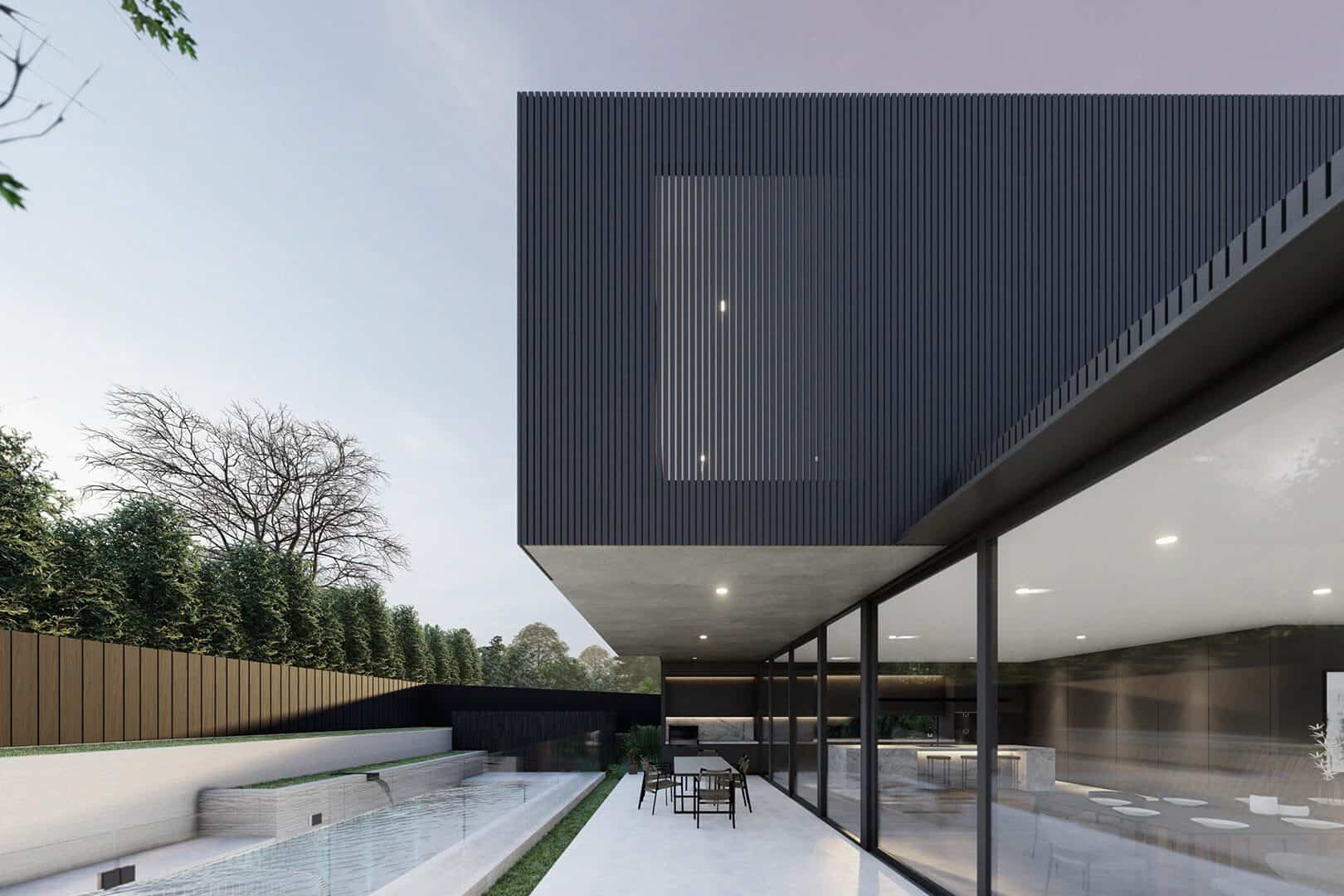 Cantilevered Architecture in Hampton – Designed by Modern Architect Sky Architect Studio