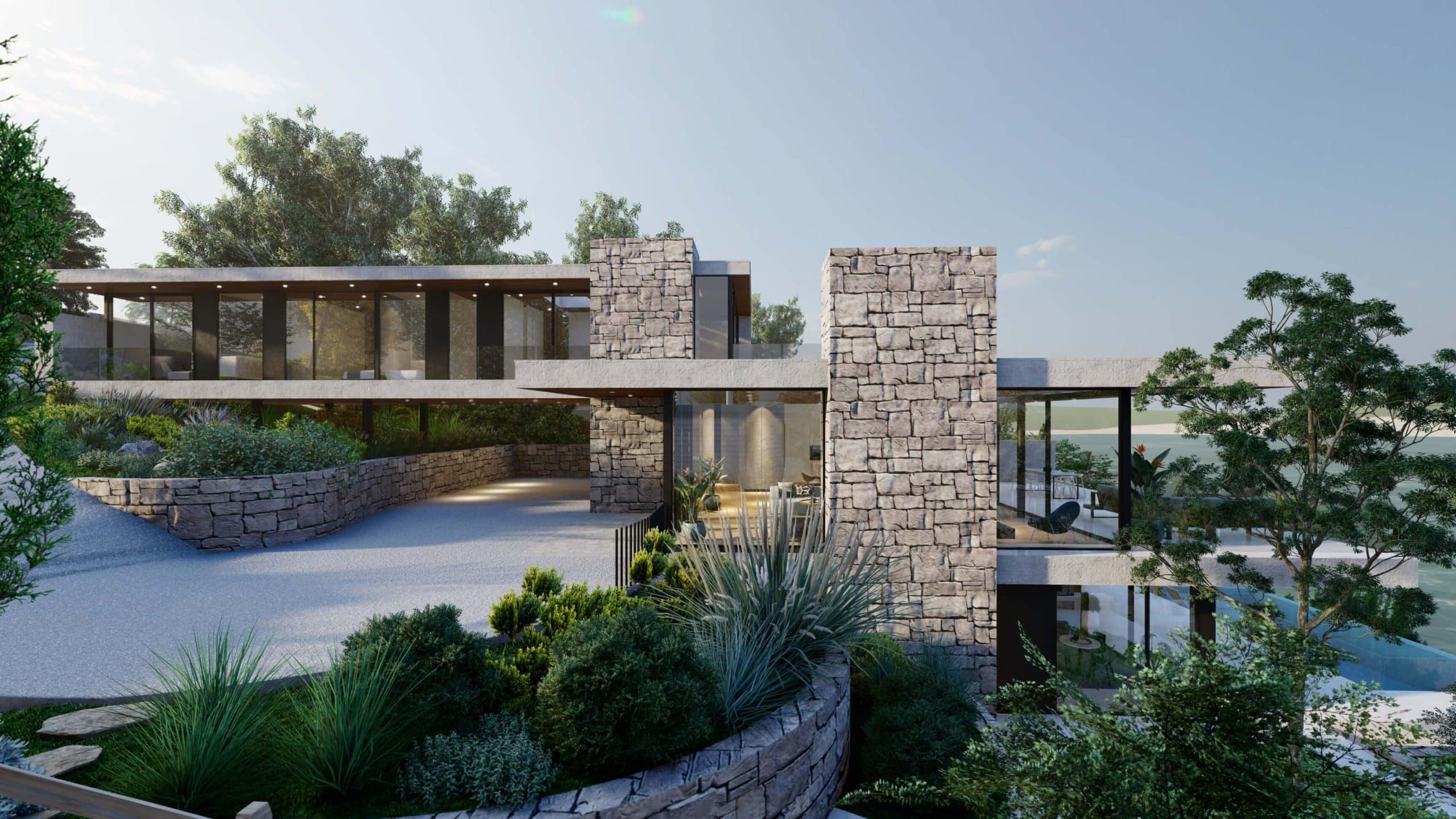 Mount Martha Amalfi House - Modern Mediterranean Architecture Open Concept designed by Sky Architect Studio