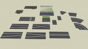 Scalextric Track Pieces for Slot Car Track Layouts