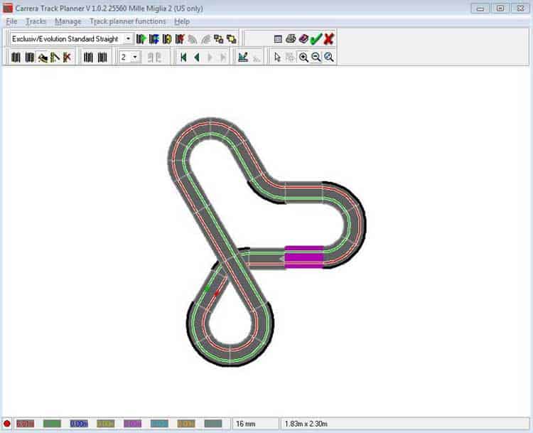 Carrera Track Layout Planner Designer