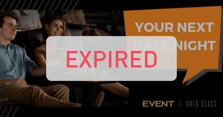 $100 Event Cinemas Gold Class Gift Card