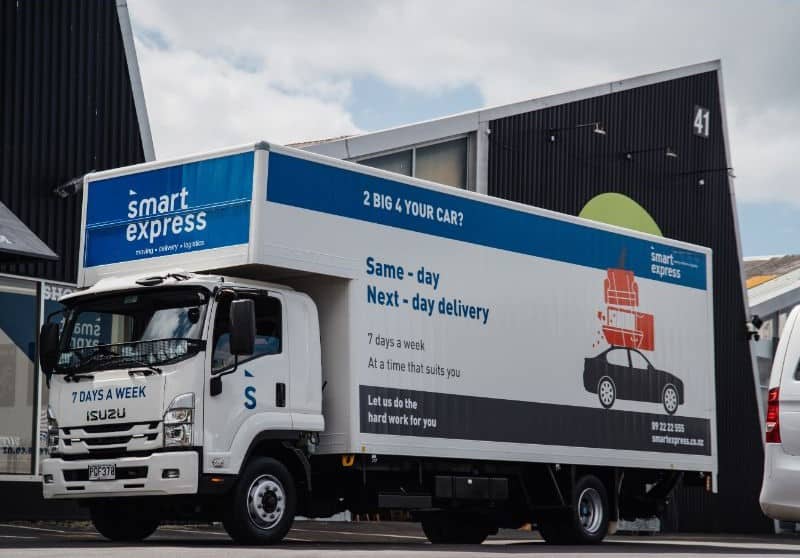 Smart Express' Truck. a moving company in Auckland
