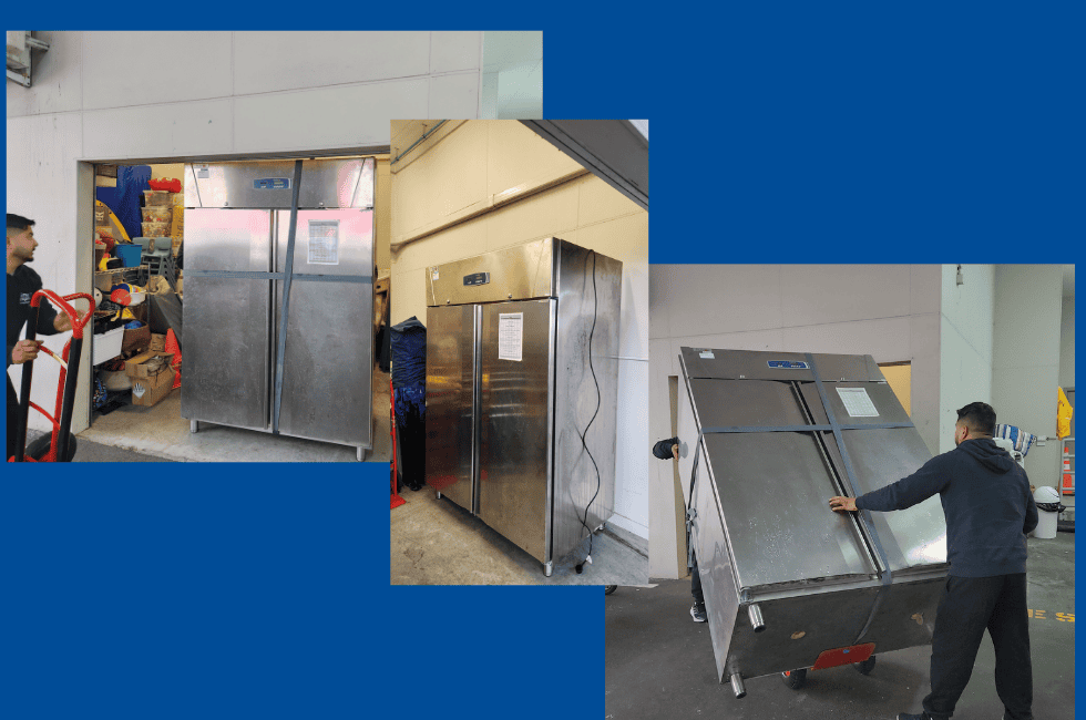 180kg Commercial Fridge move