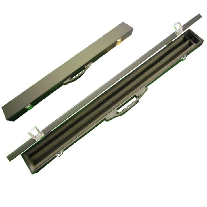 2 pc foam lined black cue box case - open and shut