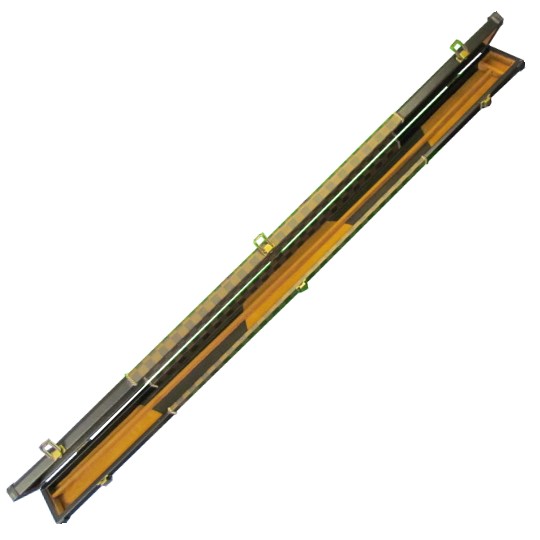 3pc Brown Lattice Leatherette cue case - Image 3