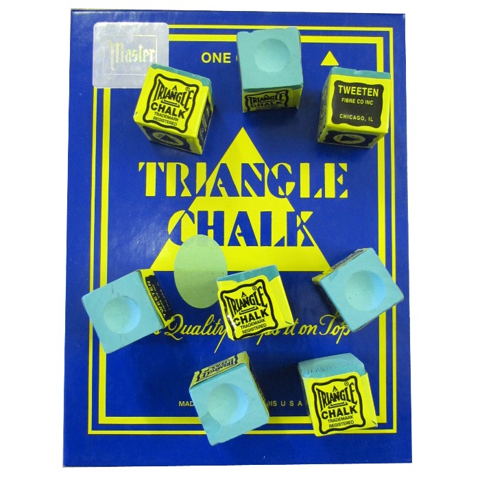 Triangle Cue Chalk for snooker & pool - QTY 12