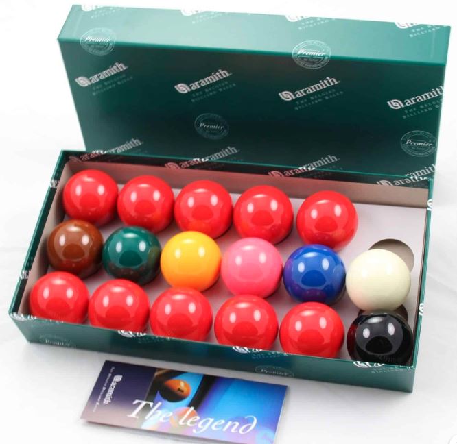Snooker balls for a pub size pool table (1 & 7/8 inches - Aramith)