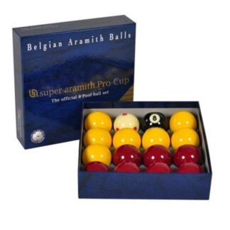 Pro Cup Aramith pool balls for English pool.