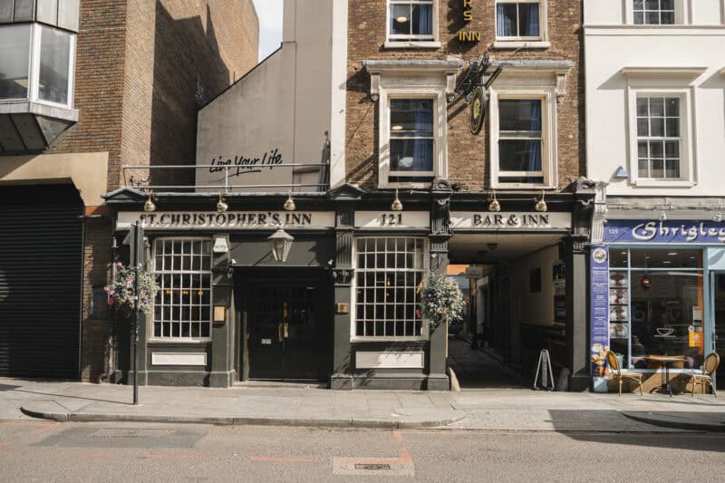 St Christopher's Inn London Bridge - The Inn exterior view of the traditional pub on Borough High St.