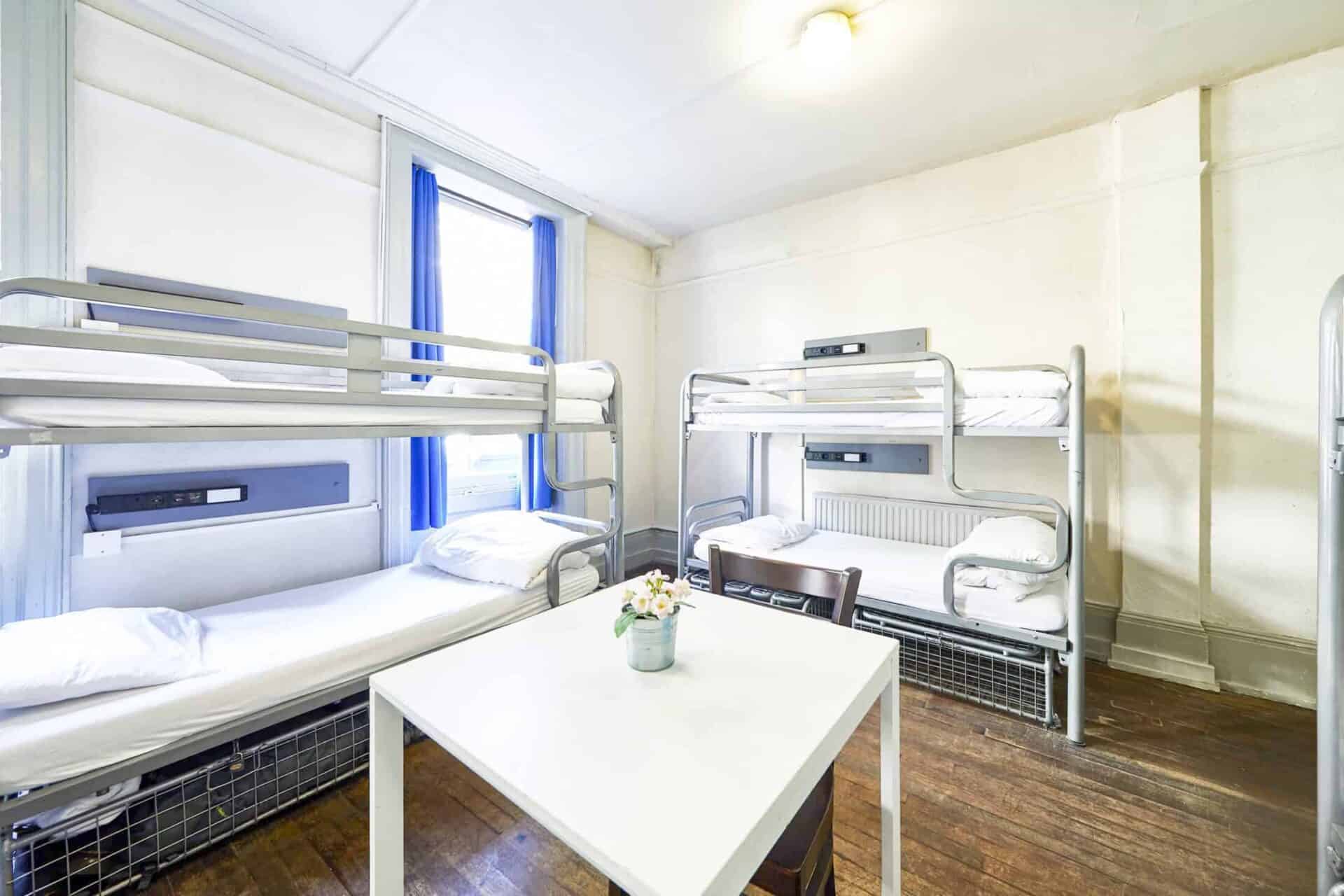 St Christopher's Inn London Bridge - The Inn dorm room with bunk beds and a small table.