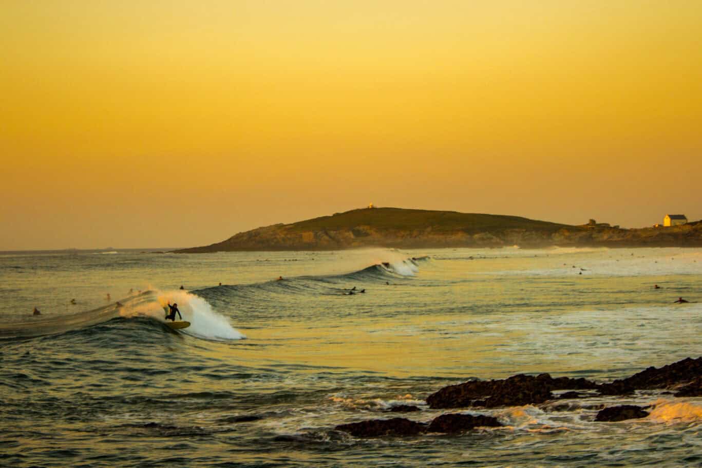 Sunset Surfer Fistral Beach