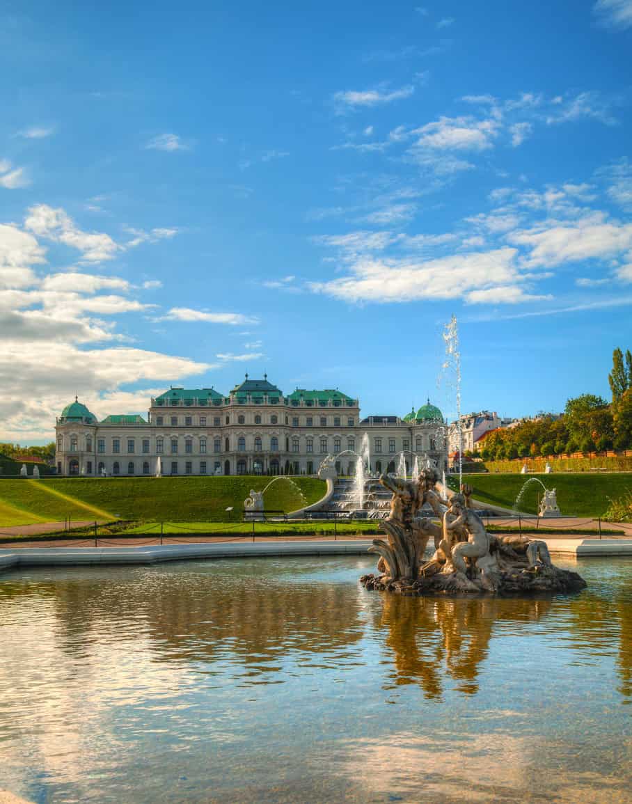Belvedere palace in Vienna, Austria