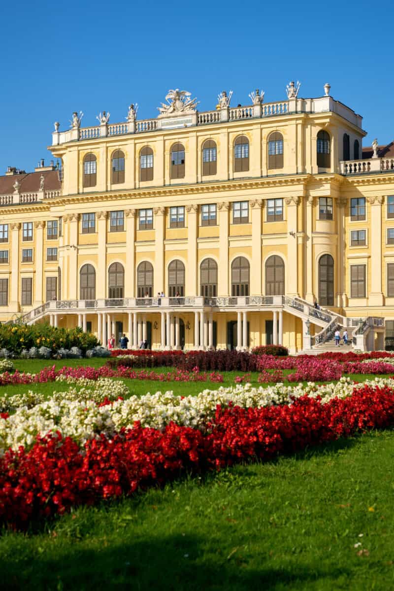 Schoenbrunn Palace Sunshine Flowers and Gardens Vienna Austria