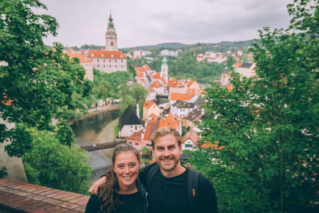 Beautiful view of Berlin’s historic cityscape with the hostel nestled among lush greenery.