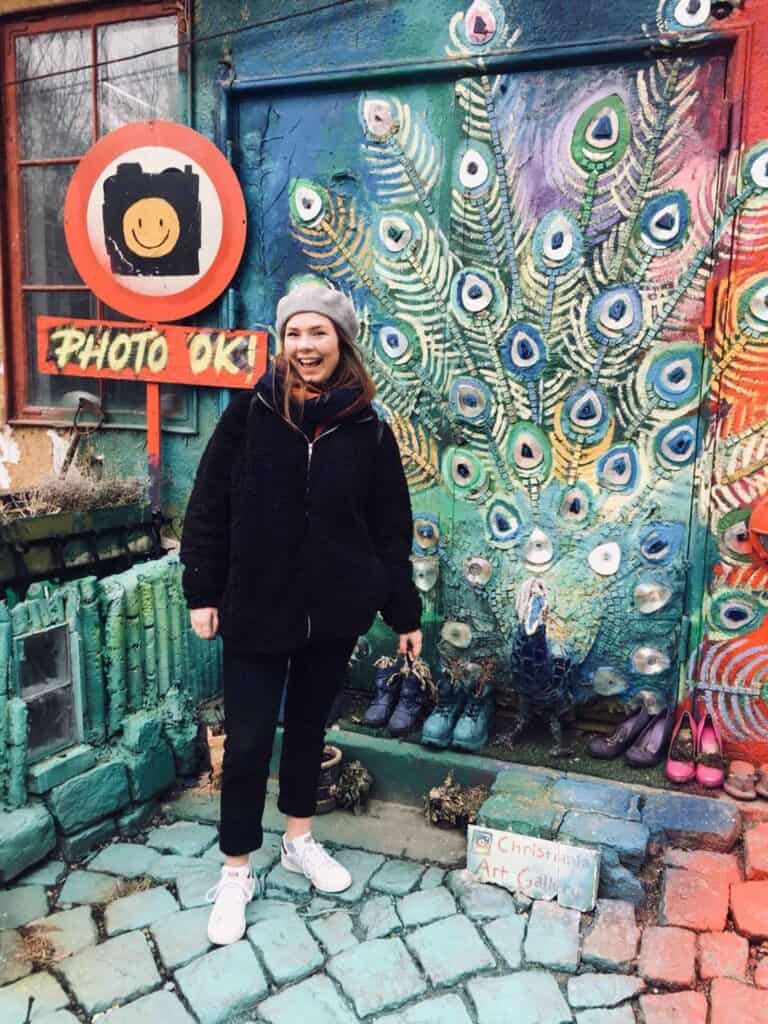 Bright street art mural at St Christopher’s Berlin - Mitte hostel.