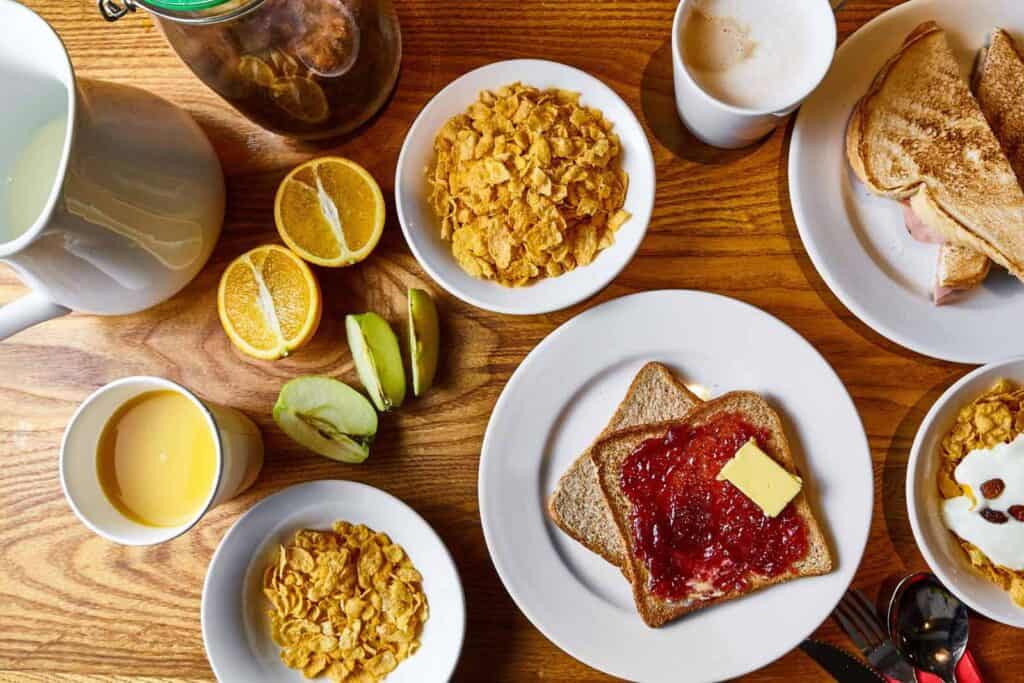 Carb up at breakfast