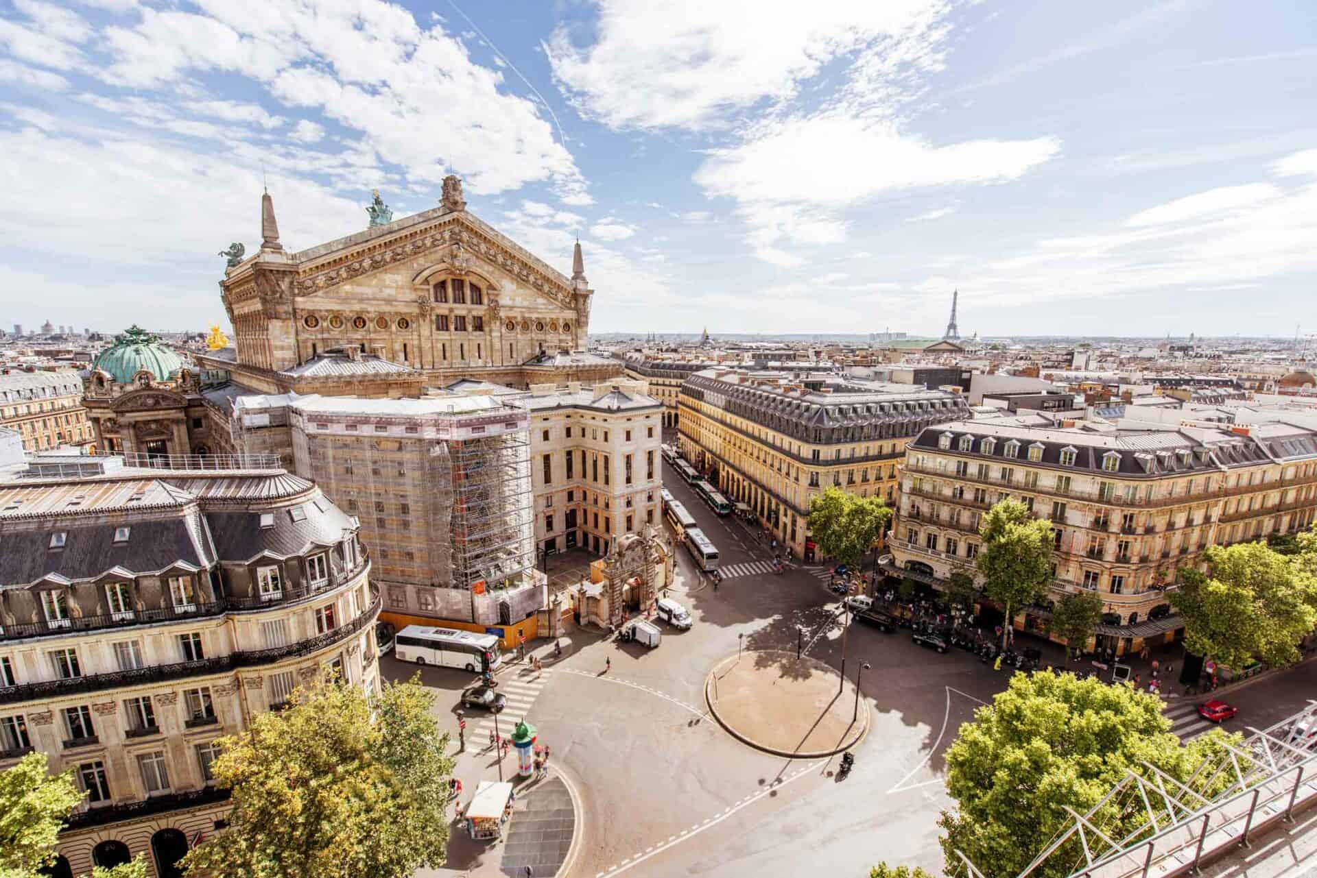 Panoramic view of Mitte district with historic buildings and cityscape.