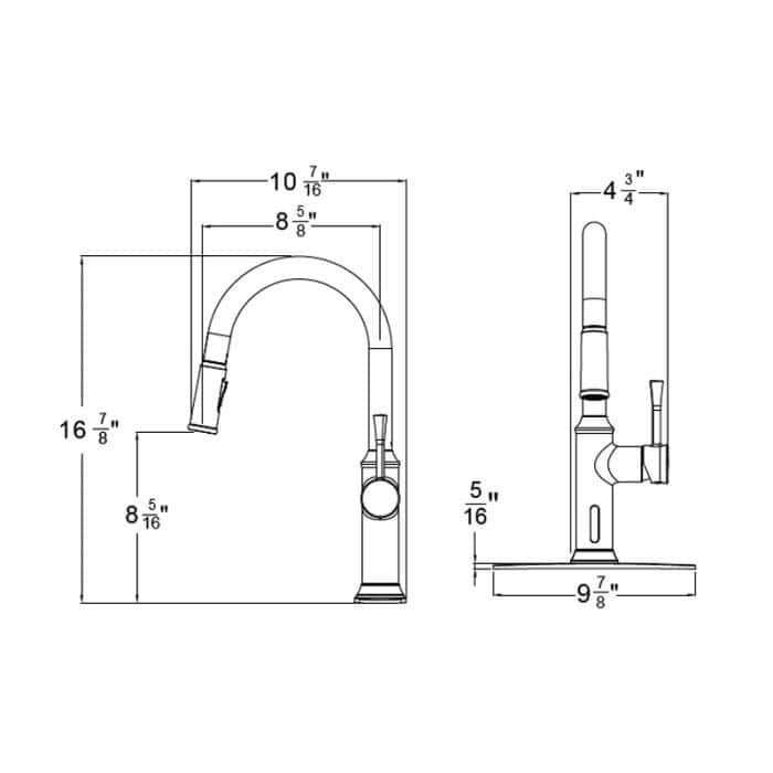 Huntington Brass Albany 17" Tall Kitchen Faucet K19836 - Image 2