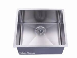 22" Single Bowl Undermount Stainless Steel Kitchen Bar Prep Sink: BEL-2220-DOM (16 gauge)